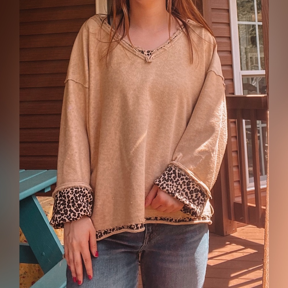 POL cheetah top